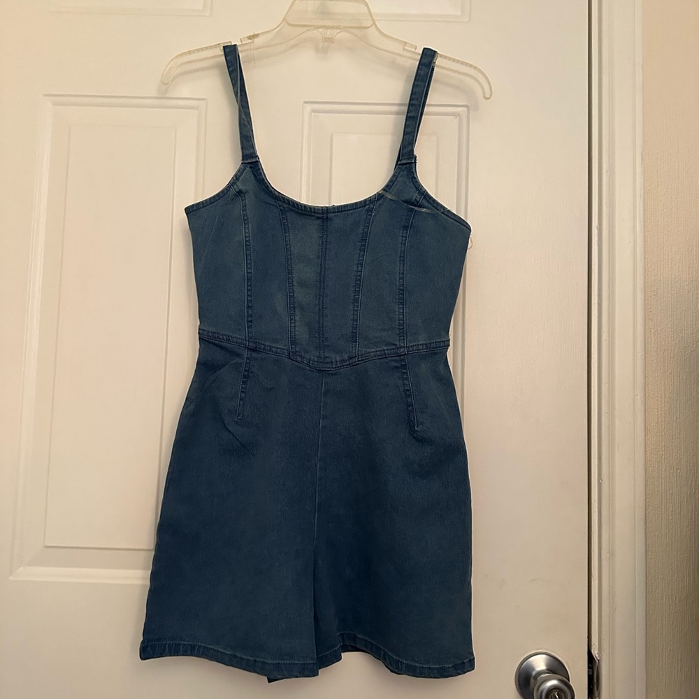 Derek Heart Kids Denim Blue Jumpsuit